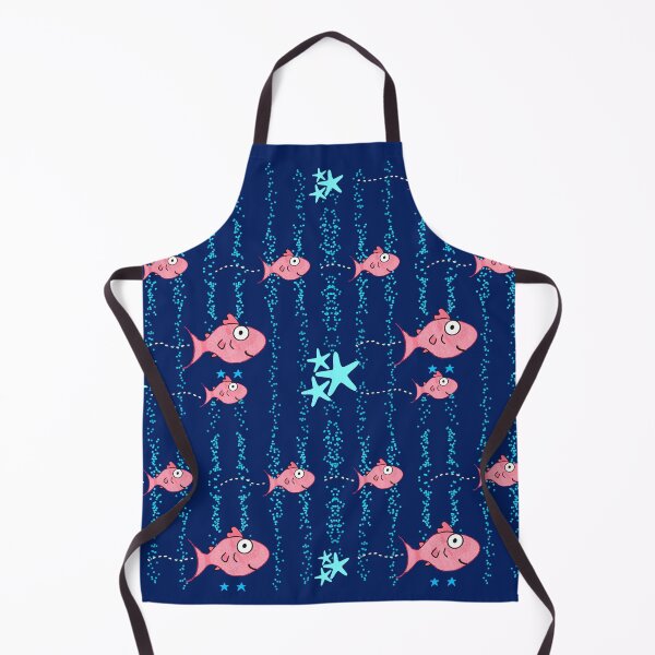 Item preview, Fish School Cute Kawaii Fish Sea Life Pattern designed and sold by Renata illustrata.