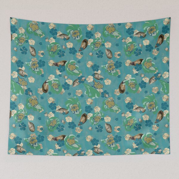 Item preview, Surfin' Turkey - "Surf and Turf" Hawaiian Print for Thanksgiving designed and sold by LochNestFarm.