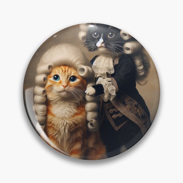 Item preview, Powdered wigs on cats designed and sold by Redkate20.