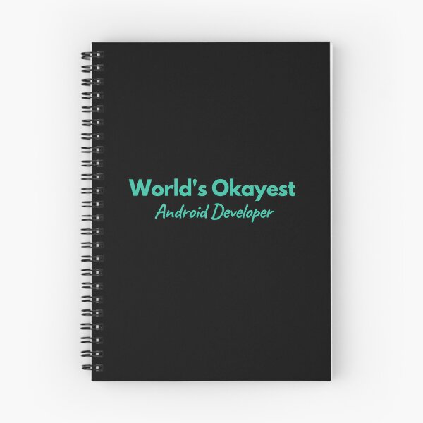 Item preview, World's Okayest Android Developer designed and sold by Redstrawberry13.