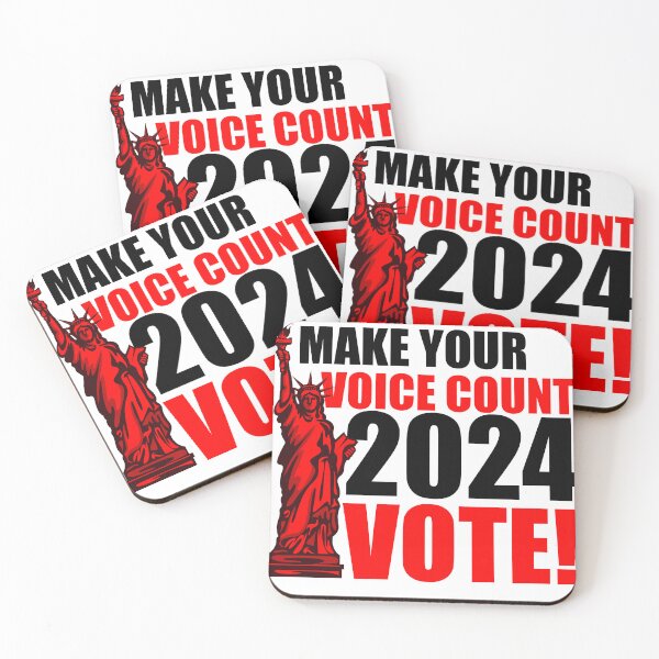 Item preview, Make Your Voice Count 2024 Vote - 2024 Elections - Your voice, your vote designed and sold by teebytes.