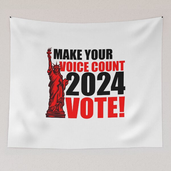 Item preview, Make Your Voice Count 2024 Vote - 2024 Elections - Your voice, your vote designed and sold by teebytes.