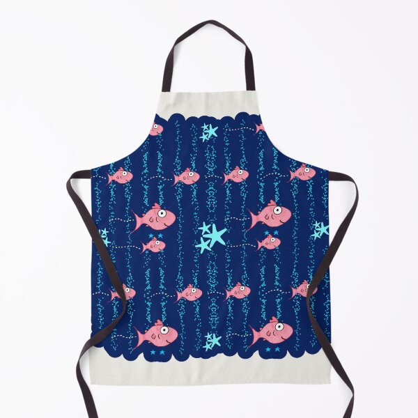 Item preview, Cute Coastal Kawaii Fish Sea Life Pattern designed and sold by Renata illustrata.