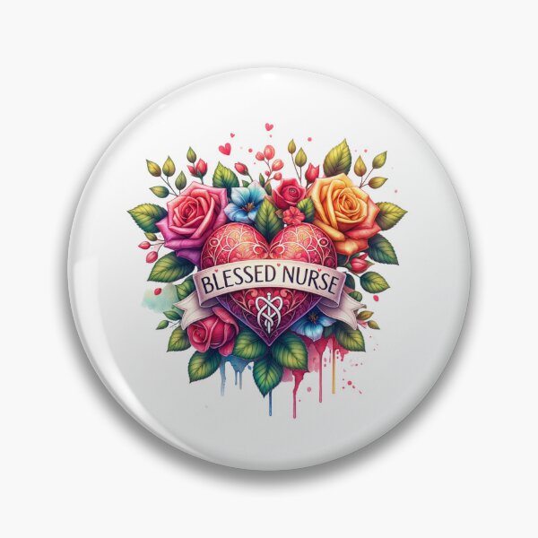 Item preview, Heartfelt Care – Stethoscope & Floral Nurse Art designed and sold by artedigital99.