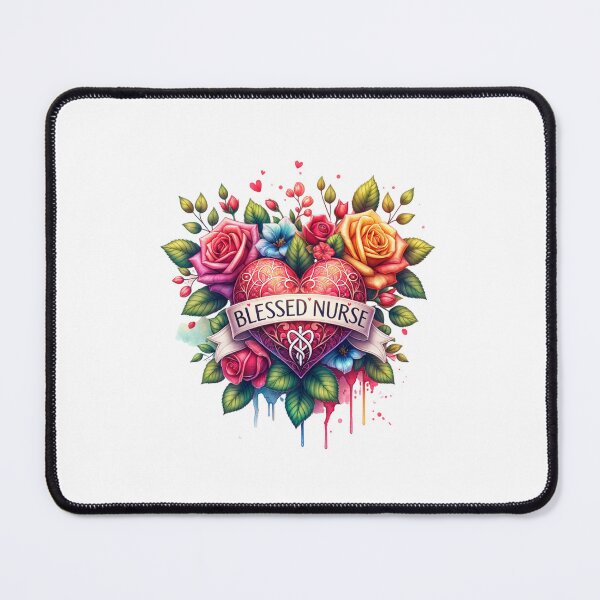 Item preview, Heartfelt Care – Stethoscope & Floral Nurse Art designed and sold by artedigital99.