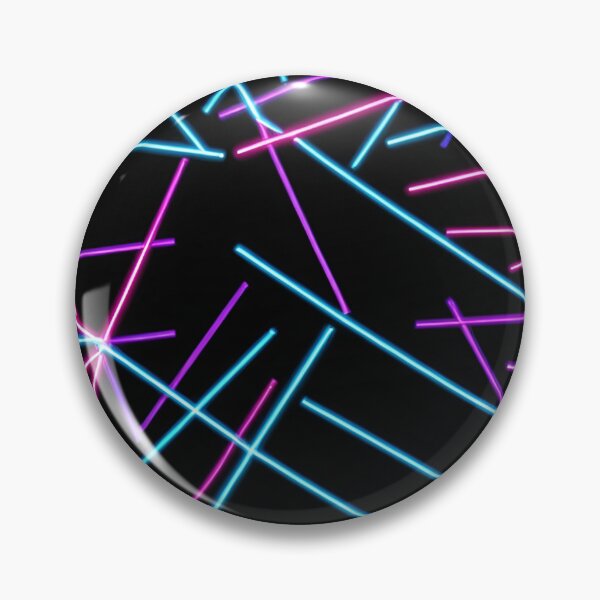 Item preview, Neon laser lights many black background pattern repeating  designed and sold by cheekylorns.