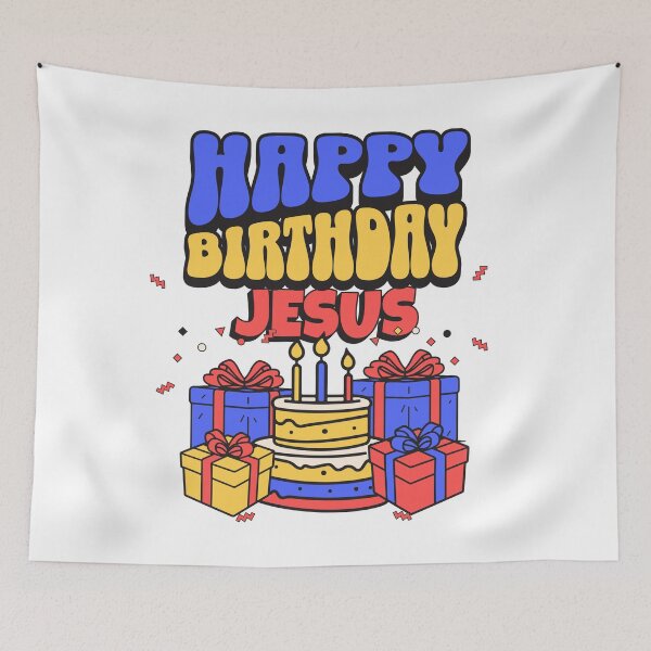Item preview, Happy Birthday Jesus celebrate the true meaning of Christmas designed and sold by S4G Tees.