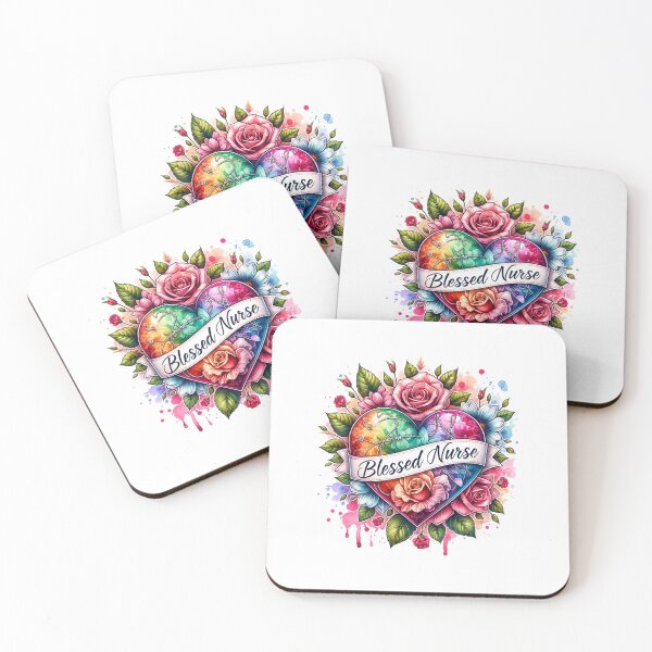 Item preview, "Blooming Heart – Blessed Nurse Floral Art" designed and sold by artedigital99.