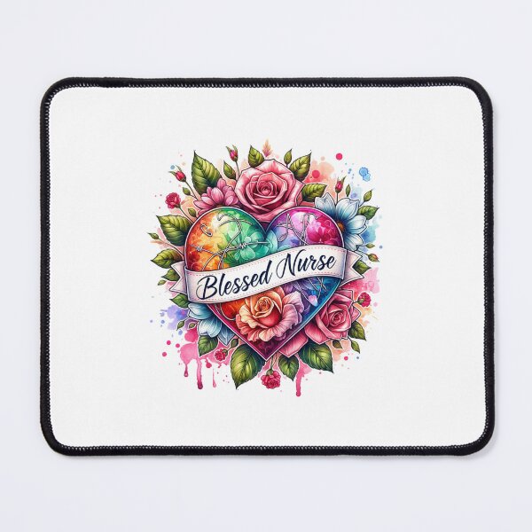 Item preview, "Blooming Heart – Blessed Nurse Floral Art" designed and sold by artedigital99.