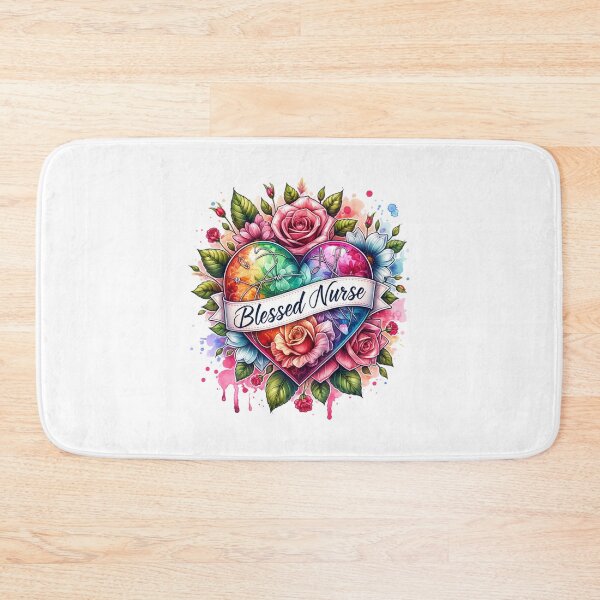 Item preview, "Blooming Heart – Blessed Nurse Floral Art" designed and sold by artedigital99.