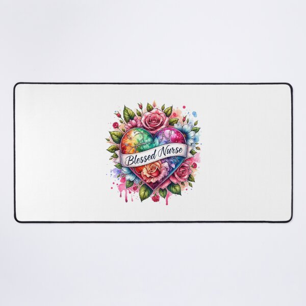 Item preview, "Blooming Heart – Blessed Nurse Floral Art" designed and sold by artedigital99.
