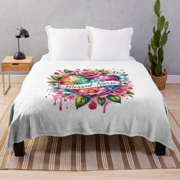 Item preview, "Blooming Heart – Blessed Nurse Floral Art" designed and sold by artedigital99.