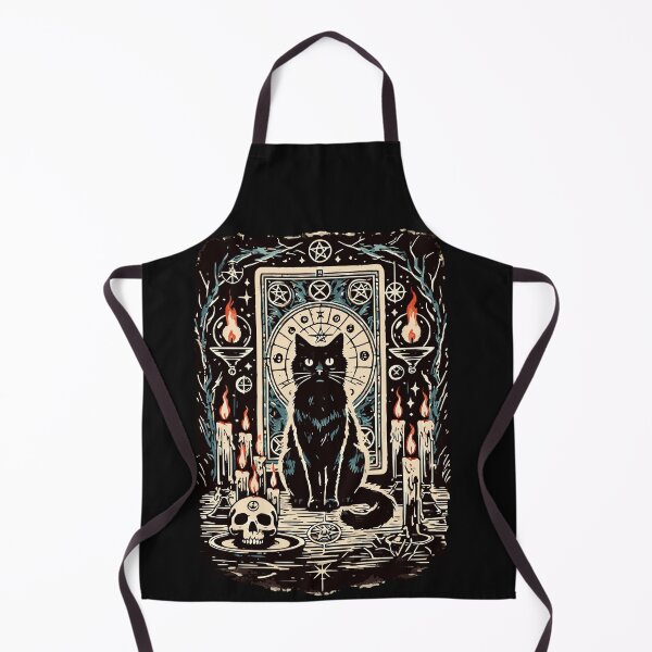 Item preview, HALLOWEEN TAROT STYLE BLACK CAT OCCULT MYSTICAL, AI designed and sold by davidjulie.