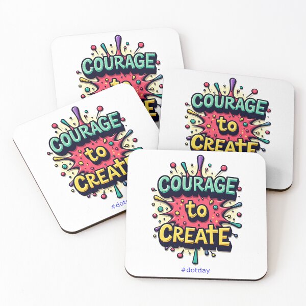 Item preview, Courage to Create Dot Day Inspirational Art designed and sold by QuirkPrint.