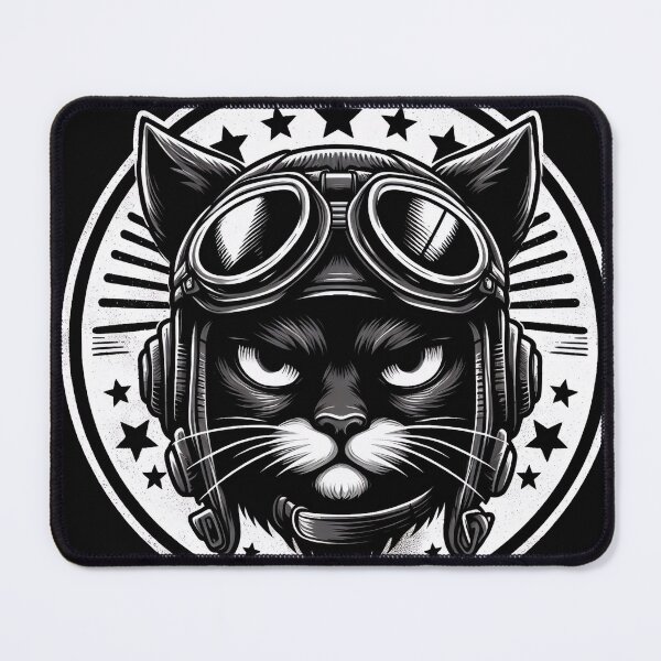 Item preview, Cat Pilot Patch designed and sold by PunkerLazar.