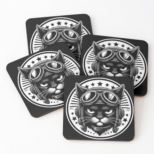 Item preview, Cat Pilot Patch designed and sold by PunkerLazar.