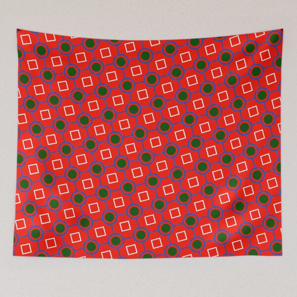 Item preview, Colorful Geometric Sequenced Grid Pattern Repeating Design designed and sold by EvergreenMotifs.