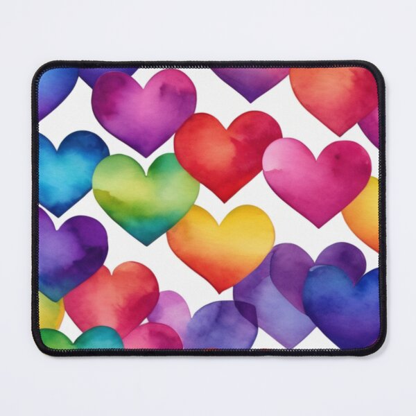Item preview, DIGITAL PRINT - Rainbow Hearts designed and sold by Homescu Ioana.