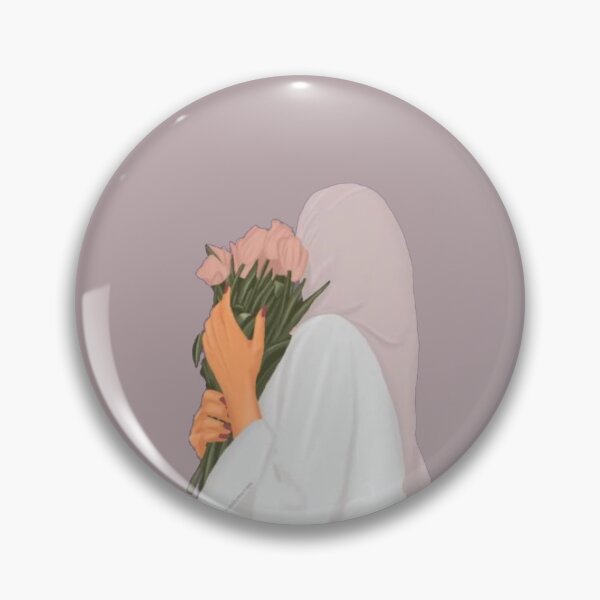 Item preview, Muslim hijabi girl with Flowers designed and sold by girlstrend.