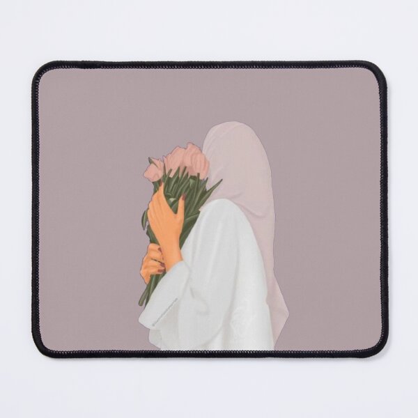 Item preview, Muslim hijabi girl with Flowers designed and sold by girlstrend.