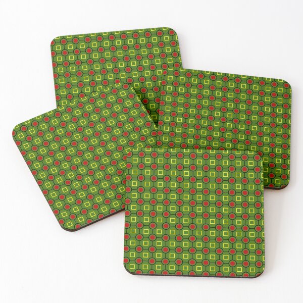 Item preview, Colorful Geometric Sequenced Grid Pattern Repeating Design designed and sold by EvergreenMotifs.