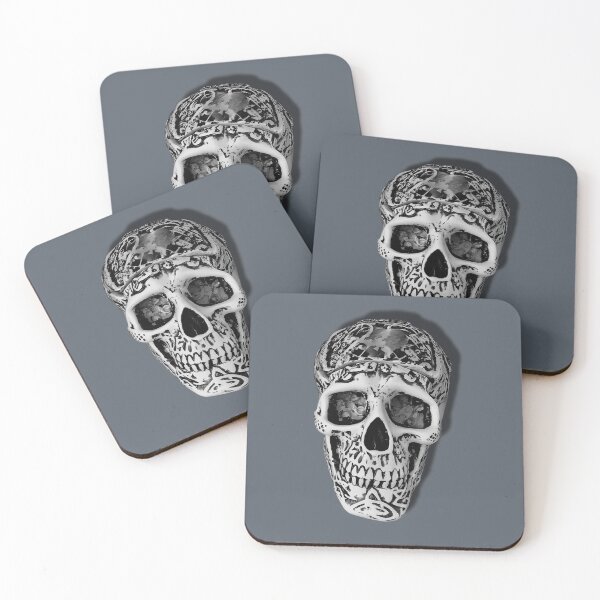 Item preview, Carved skull designed and sold by Doodle Mind Journeys.