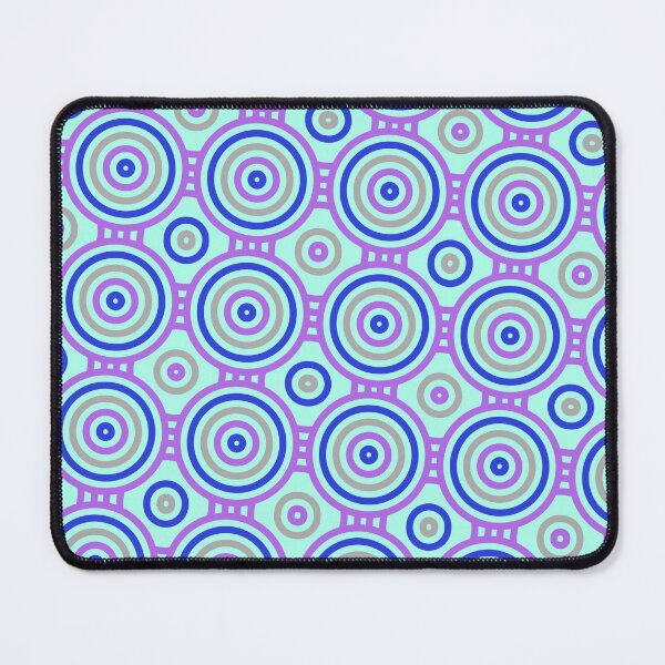 Item preview, Geometric Rings Circles Bullseye Target Grid Pattern Geometry designed and sold by EvergreenMotifs.