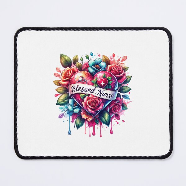 Item preview, Blooming Heart – Blessed Nurse Floral Art designed and sold by artedigital99.