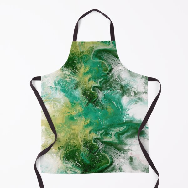 Item preview, Green River, digital fluid art, cells, bubbles, abstract, white background designed and sold by MayGreenAbgrall.