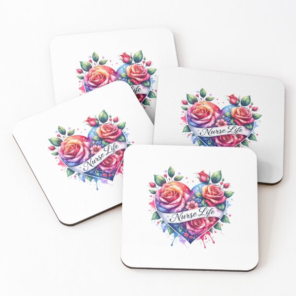Item preview, "Floral Embrace – Blessed Nurse Heart Design" designed and sold by artedigital99.