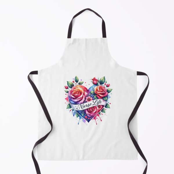 Item preview, "Floral Embrace – Blessed Nurse Heart Design" designed and sold by artedigital99.
