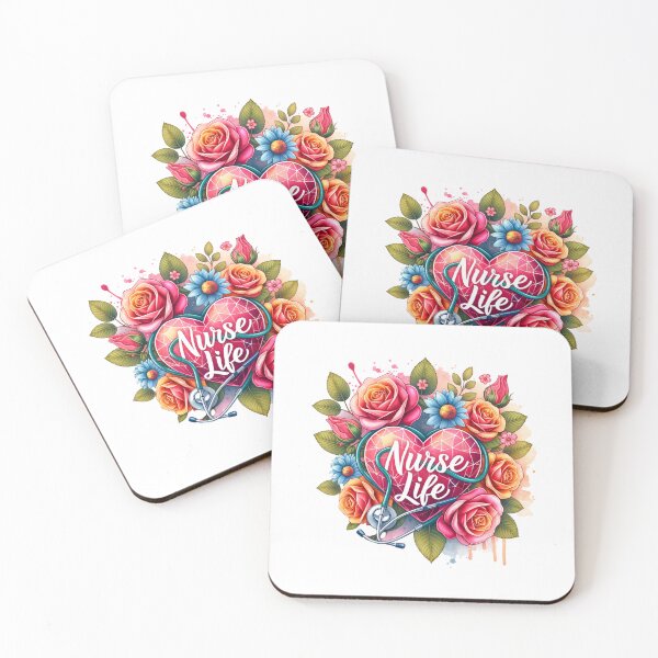 Item preview, Floral Embrace – Blessed Nurse Heart Design designed and sold by artedigital99.