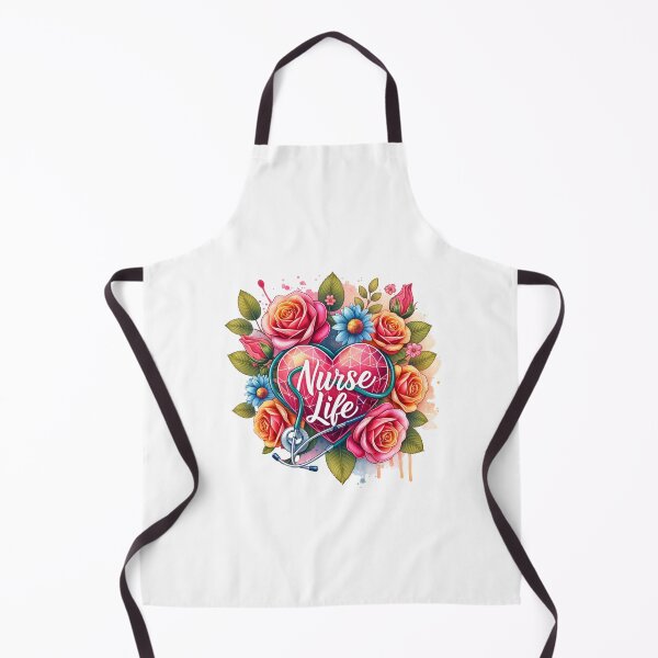 Item preview, Floral Embrace – Blessed Nurse Heart Design designed and sold by artedigital99.