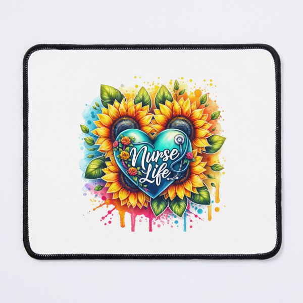 Item preview, Floral Embrace – Blessed Nurse Heart Design designed and sold by artedigital99.
