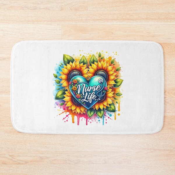 Item preview, Floral Embrace – Blessed Nurse Heart Design designed and sold by artedigital99.