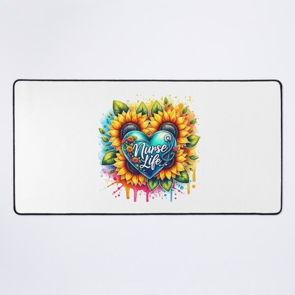 Item preview, Floral Embrace – Blessed Nurse Heart Design designed and sold by artedigital99.
