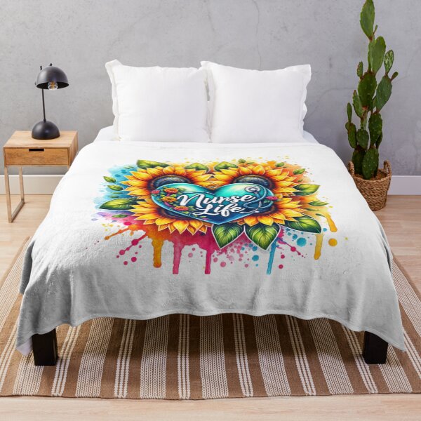 Item preview, Floral Embrace – Blessed Nurse Heart Design designed and sold by artedigital99.