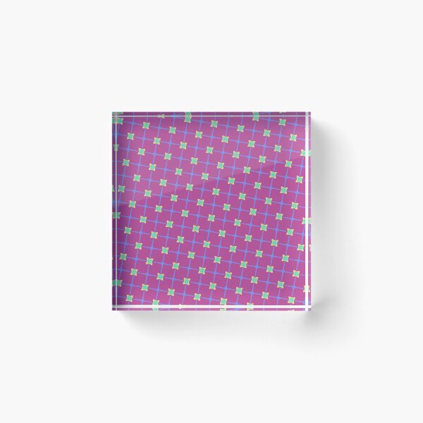Item preview, Floral Star Grid Pattern Morocco Theme Flower Lattice designed and sold by EvergreenMotifs.