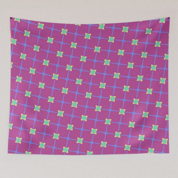 Item preview, Floral Star Grid Pattern Morocco Theme Flower Lattice designed and sold by EvergreenMotifs.