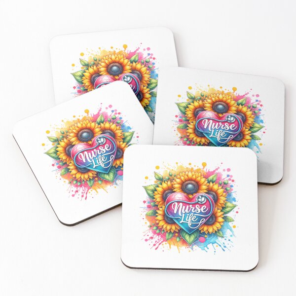 Item preview, Floral Embrace – Blessed Nurse Heart Design designed and sold by artedigital99.