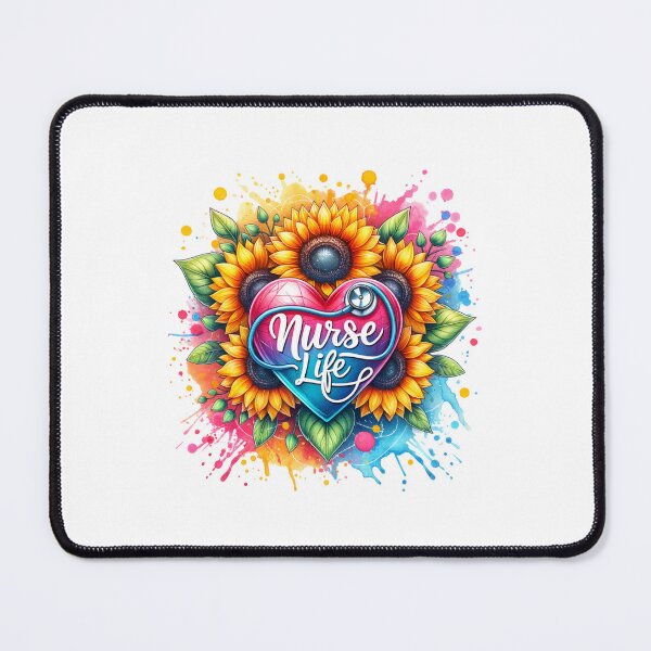 Item preview, Floral Embrace – Blessed Nurse Heart Design designed and sold by artedigital99.