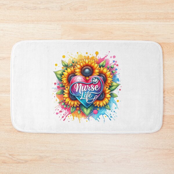 Item preview, Floral Embrace – Blessed Nurse Heart Design designed and sold by artedigital99.