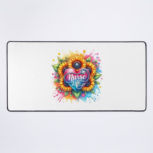 Item preview, Floral Embrace – Blessed Nurse Heart Design designed and sold by artedigital99.