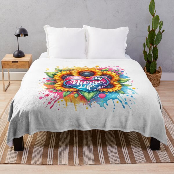 Item preview, Floral Embrace – Blessed Nurse Heart Design designed and sold by artedigital99.