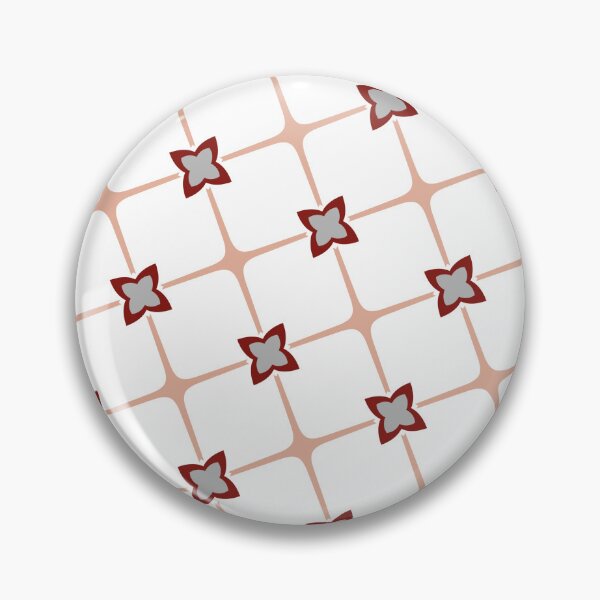 Item preview, Floral Star Grid Pattern Morocco Theme Flower Lattice designed and sold by EvergreenMotifs.