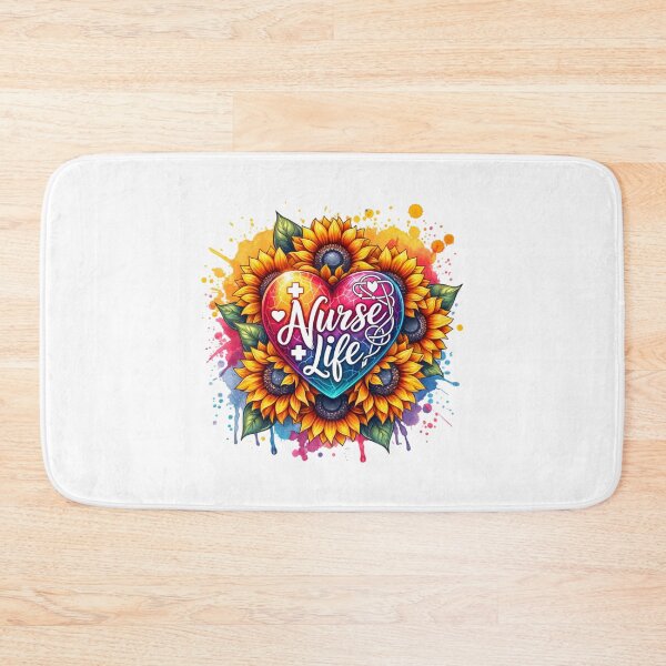 Item preview, "Nurse’s Heart – Blossoms of Care" designed and sold by artedigital99.