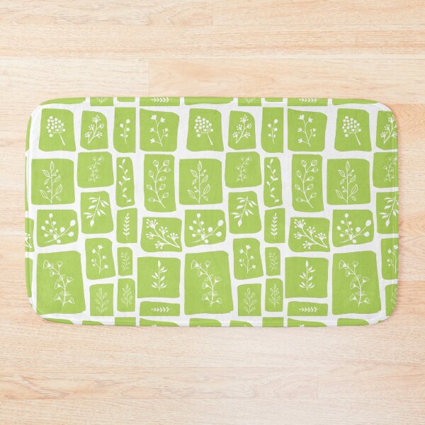Item preview, Floral green pattern designed and sold by CherryFoxDesign.