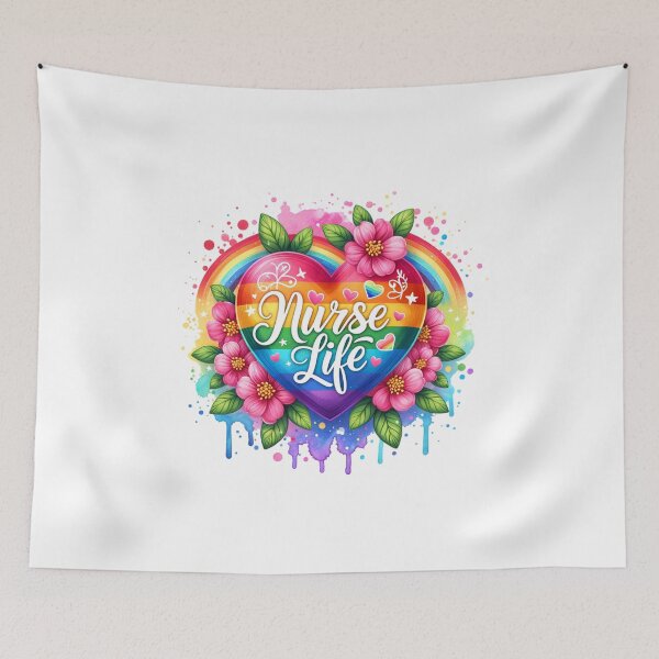 Item preview, "Floral Heart of a Nurse" designed and sold by artedigital99.