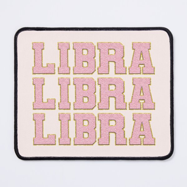Item preview, Libra Preppy Letter Patch Zodiac Sign designed and sold by Creative Brat Design Studio.