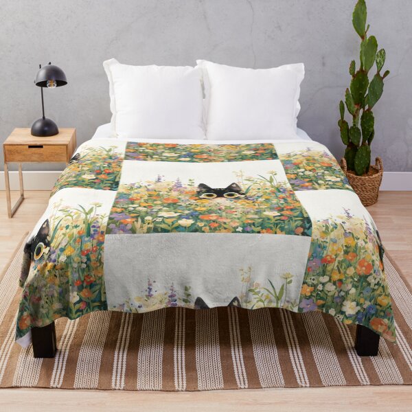 Item preview, Kitty hiding in the flowers designed and sold by MendaciousMina.